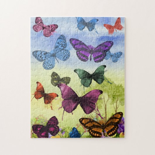  vlinder Papillon oude illustratie Legpuzzel (Verticaal)