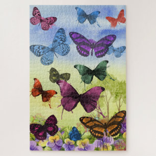  vlinder Papillon oude illustratie Legpuzzel