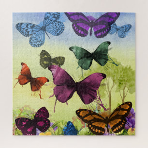  vlinder Papillon oude illustratie Legpuzzel
