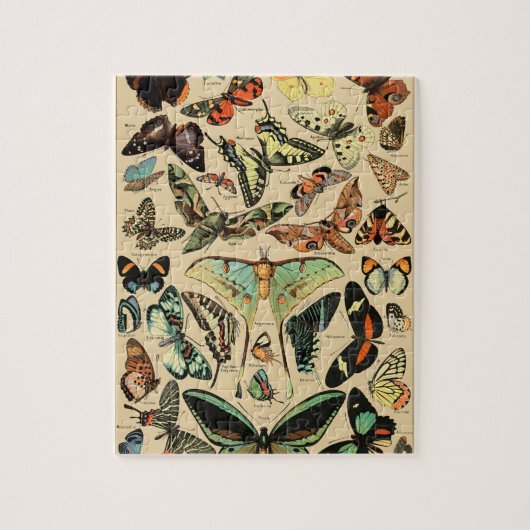  vlinder Papillon oude illustratie Legpuzzel (Verticaal)