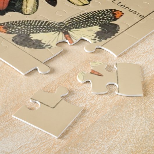  vlinder Papillon oude illustratie Legpuzzel (Zijkant)