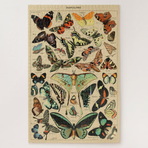  vlinder Papillon oude illustratie Legpuzzel