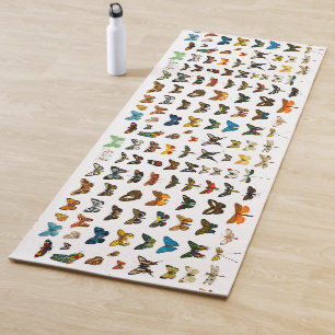 vlinder Papillon oude illustratie Yogamat
