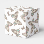 Vlinder patroon bruiloft gunst doos bedankdoosjes (Achterkant)