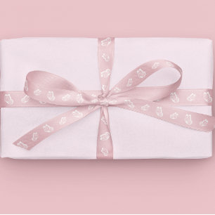 Vlinder patroon roze lint