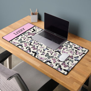 Vlinder Pattern Desk Mat