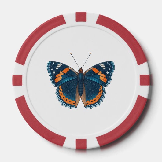 Vlinder Poker Chips (Voorkant)