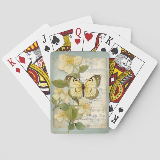  vlinder pokerkaarten (Achterkant)