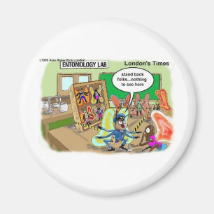 Vlinder Politie Ongebruikelijke Cartoon Grappige C Magneet