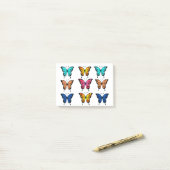 vlinder post-it® notes (Op bureau)