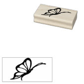 Vlinder profiel art stempel (Gestempeld)