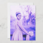 Vlinder Quinceañera Uitnodiging (Spaans) (Achterkant)