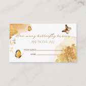 Vlinder raad hoeveel vlinder kussen informatiekaartje (Voorkant)