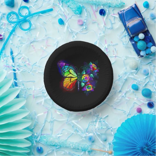 Vlinder regenboog bloem papieren kommen (Feest)