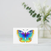 Vlinder Regenboog Pauwenoog Visitekaartje (Staand voorkant)