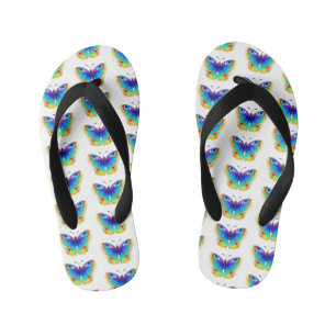 Vlinder Regenboog Vlinderoog Kinder Teenslippers