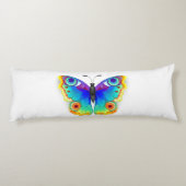 Vlinder Regenboog Vlinderoog Lichaamskussen (Achterkant)