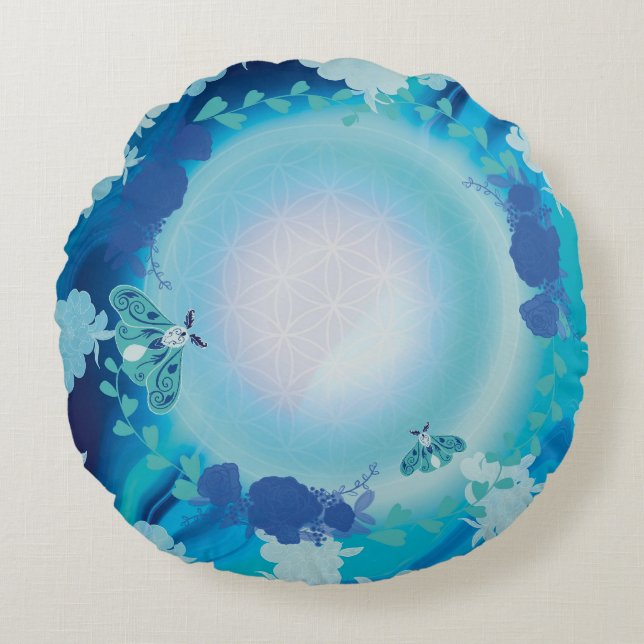 vlinder rond kussen (Voorkant)