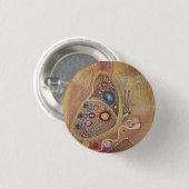 Vlinder Ronde Badge Button 3,2 Cm (Voorkant /achterkant)