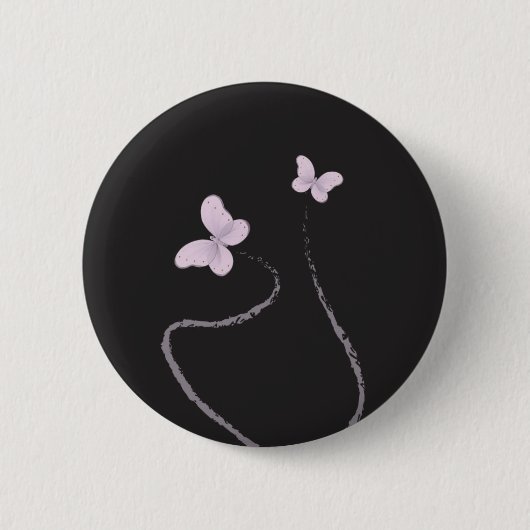vlinder ronde button 5,7 cm (Voorkant)