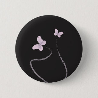 vlinder ronde button 5,7 cm