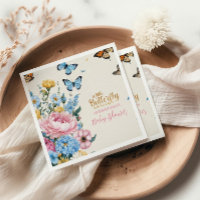 Vlinder Roze Rose Tuin Meisje Baby shower