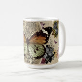 Vlinder & Rozen Koffie Mok (Voorkant rechts)