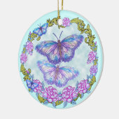 Vlinder Rozen ornament (Links)