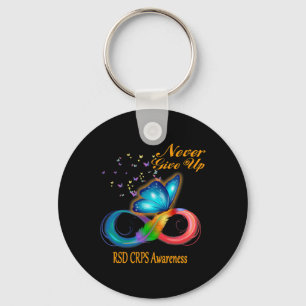 Vlinder RSD CRPS Awareness Sleutelhanger