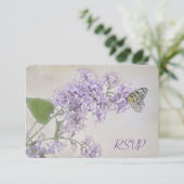 Vlinder RSVP op Seringen Kaart (Staand voorkant)