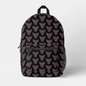 Vlinder Rugzak (zwart) - Backpack (Voorkant)