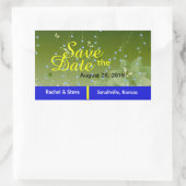 Vlinder Save the Date Groene Stickers (Tas)