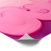 Vlinder schilderij vlieg naar wolk roze middag zon poster (Hoek)