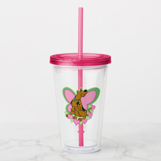vlinder Scooby-Doo Acryl Drinkbeker (Voorkant)