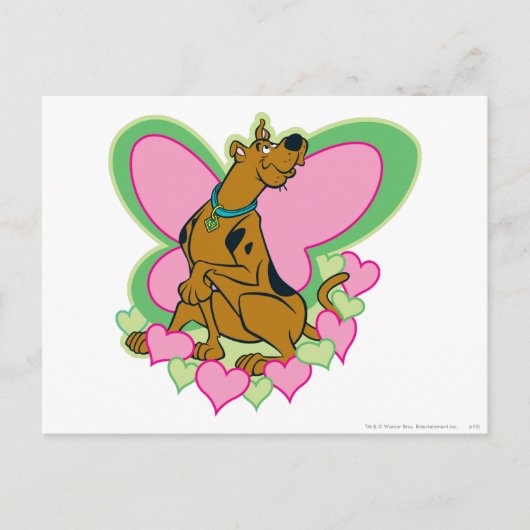 vlinder Scooby-Doo Briefkaart (Voorkant)
