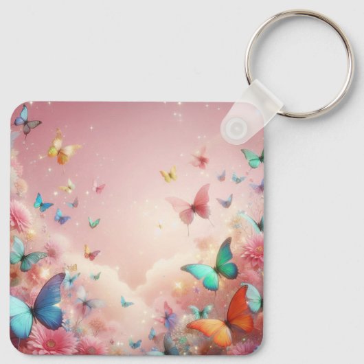 vlinder sleutelhanger (Achterkant)