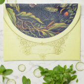 Vlinder spinnenweb bijen  tuin Victoriaans Theedoek (Gevouwen)