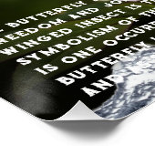 Vlinder symboliek Poster Perfect Poster (Hoek)