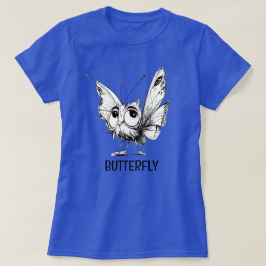 Vlinder T-shirt (Design voorkant)