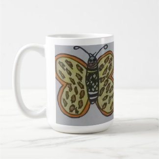 vlinder tekening koffiemok