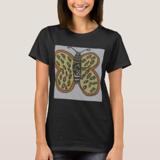 vlinder tekening t-shirt