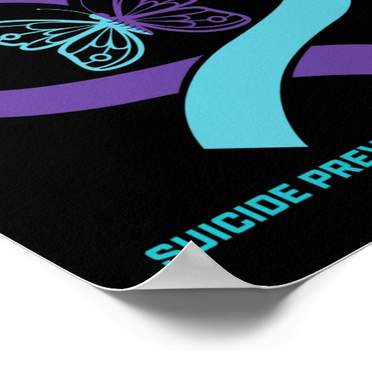 Vlinder Ter Lieve Herinnering Moeder Zelfmoordprev Poster (Hoek)