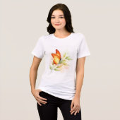 Vlinder Tri-Blend Shirt (Voorkant volledig)