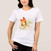 Vlinder Tri-Blend Shirt (Voorkant)
