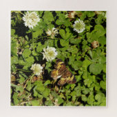 Vlinder Tussen Bloemen Legpuzzel (Horizontaal)