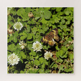 Vlinder Tussen Bloemen Legpuzzel