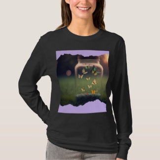 Vlinder Uniek Ontwerp T-shirt