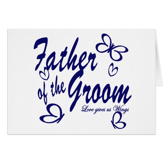 Vlinder / vader van de bruidegom (Voorkant Horizontaal)