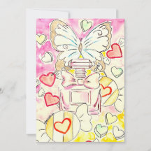 Vlinder Valentijnkaart