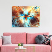 Vlinder van Licht - Canvas (Insitu (Woonkamer))